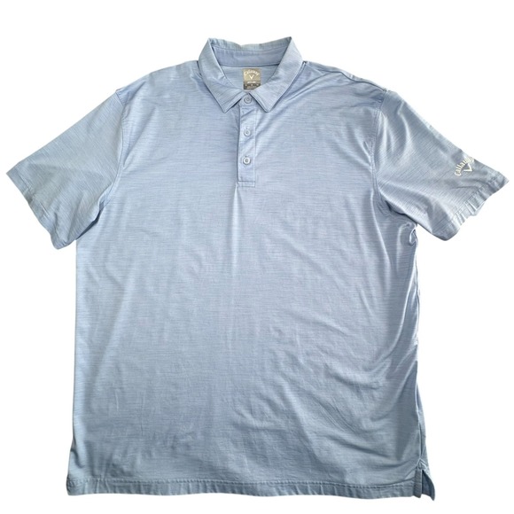 Callaway Other - Callaway Opti Dri Golf Polo Shirt Mens XL Light Blue Heather Performance Stretch